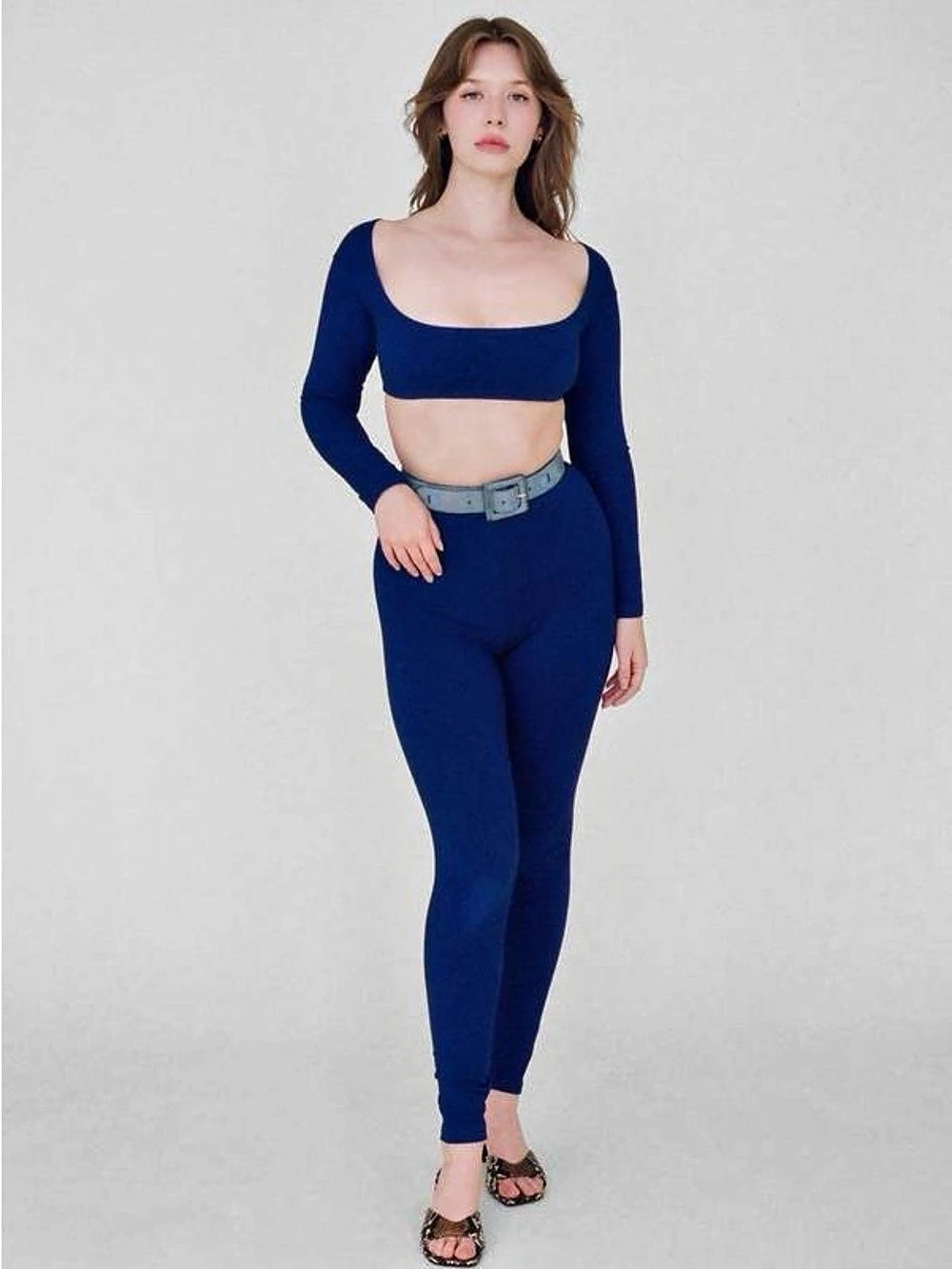Gil Rodriguez Blue Lapis Set Leggings and Long Sleeve